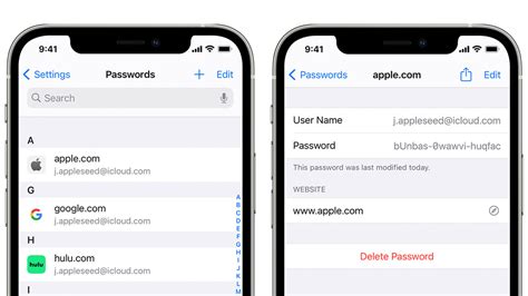 Is there an Apple app for passwords?