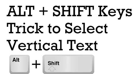 Is there any alternative key for Shift key?