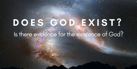 Is there any proof that God exists?