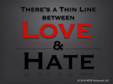 Is there anything between love and hate?