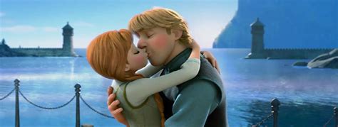 Is there kissing in Frozen?
