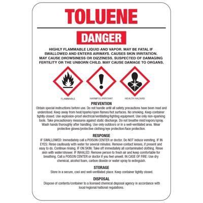Is toluene a thermal hazard?