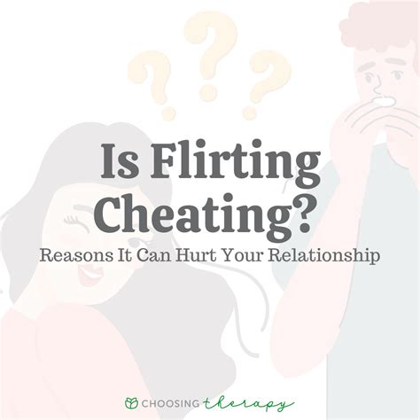 Is touchy flirting cheating?