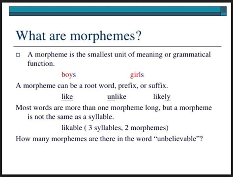 Is uni a morpheme?