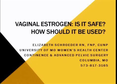 Is vaginal estrogen safe?