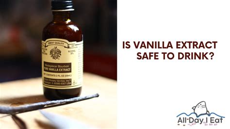 Is vanilla extract safe in drinks?