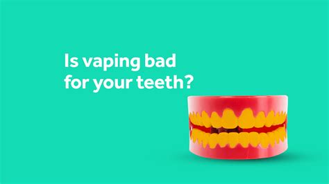 Is vape bad for your teeth?