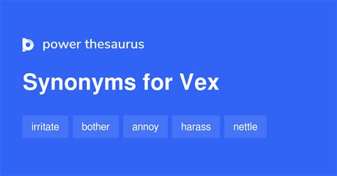 Is vex a synonym for irk?