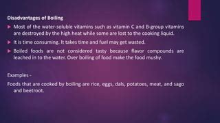 Is vitamin A destroyed by boiling?