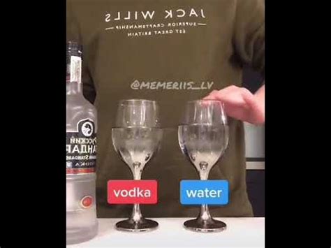 Is vodka or water heavier?
