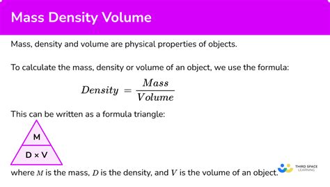 Is volume equal to weight?