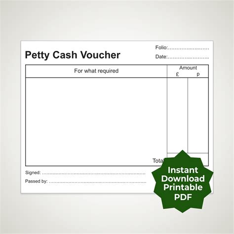 Is voucher a petty cash?