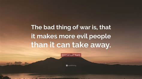 Is war a bad thing?