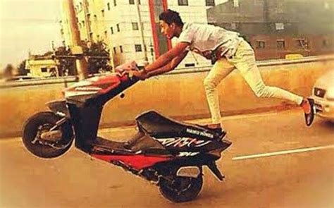 Is wheelie illegal in India?