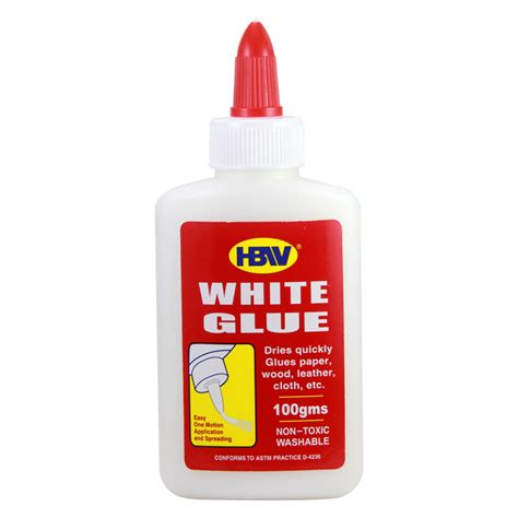 Is white glue removable?