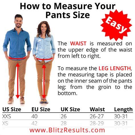 Is width first on pants?