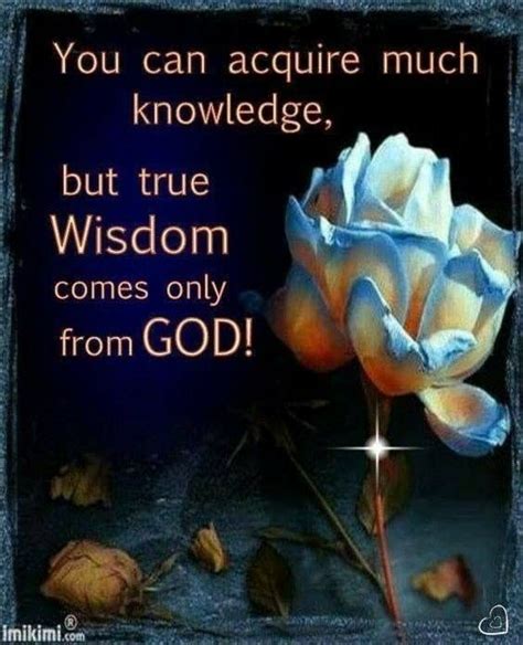 Is wisdom only from God?