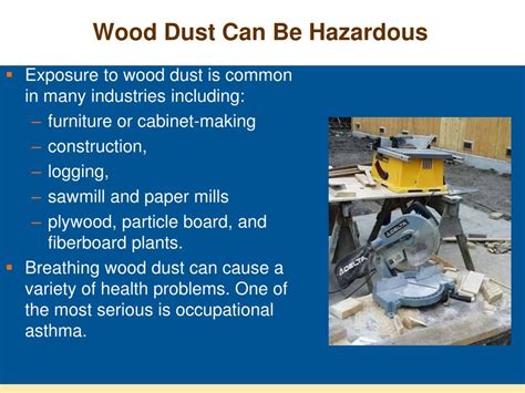 Is wood dust a hazardous substance?