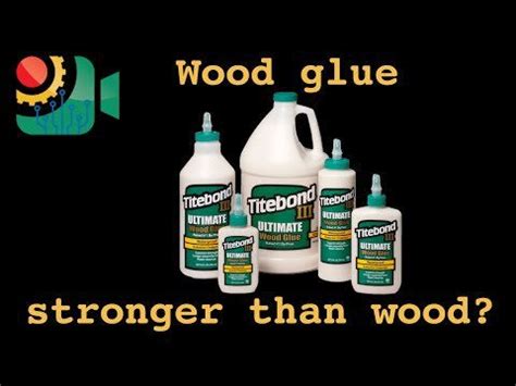 Is wood glue really stronger than wood?