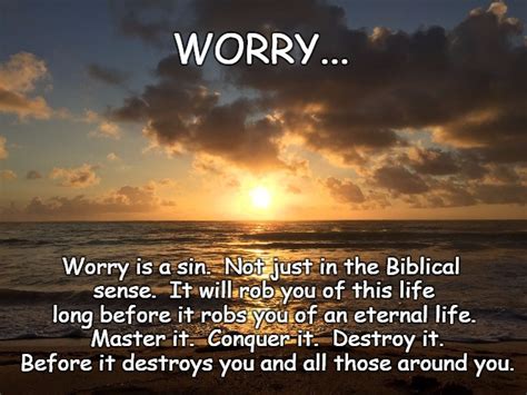 Is worry is a sin?