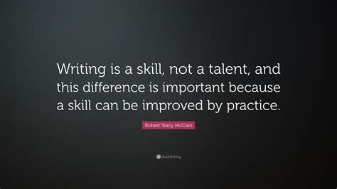 Is writing a skill or talent?