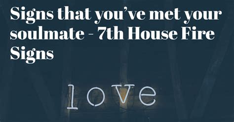 Is your soulmate your 7th house?