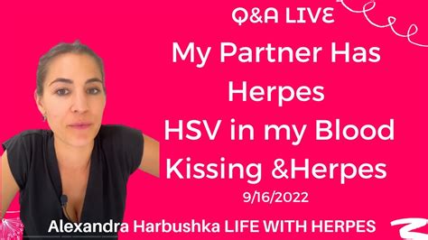 Should I be worried if my partner has HSV-1?