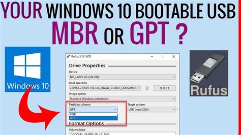 Should I boot USB MBR or GPT?