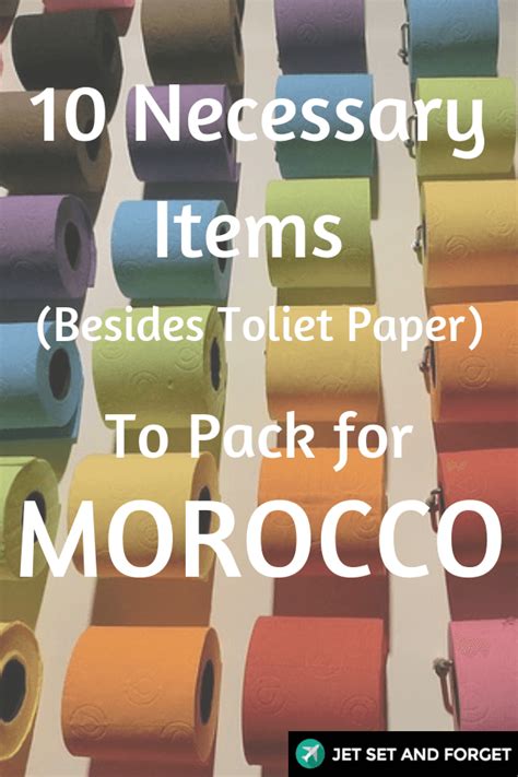 Should I bring toilet paper to Morocco?