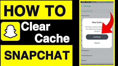 Should I clear cache on Snapchat?