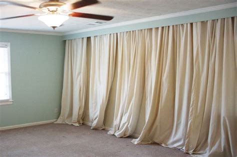Should I cover the whole wall with curtains?