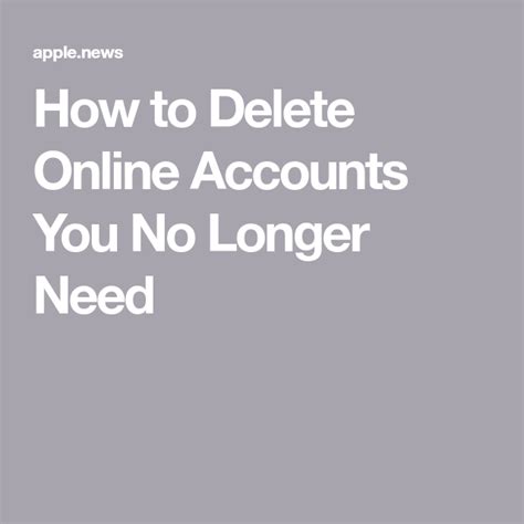 Should I delete online accounts I no longer use?