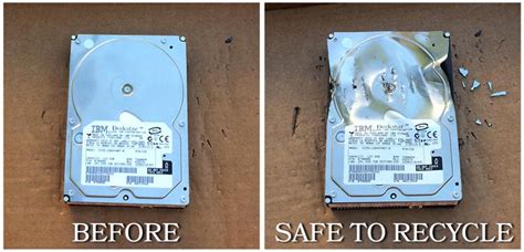 Should I destroy hard drive before recycling?