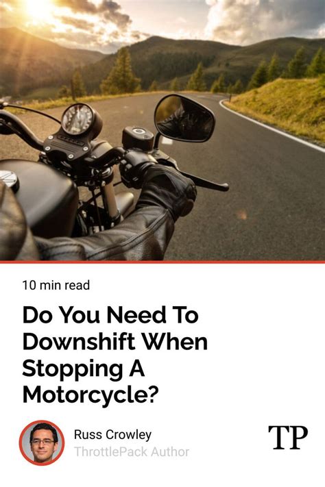 Should I downshift to stop?
