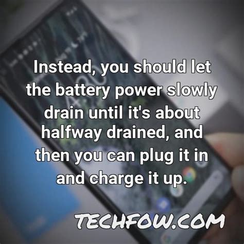 Should I drain my phone battery once a month?