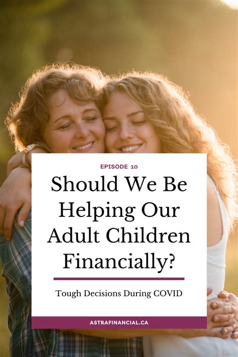 Should I help adult child financially?