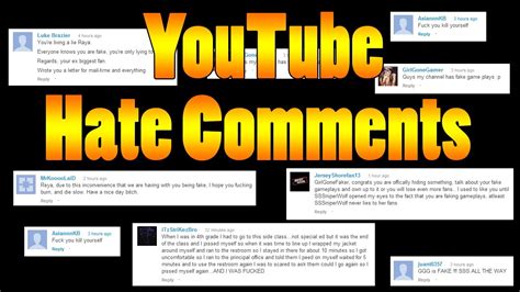 Should I hide hate comments on YouTube?