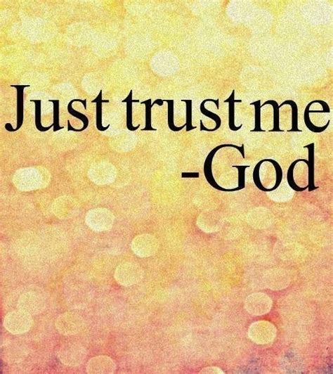 Should I just trust God?