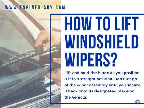 Should I lift my windshield wipers?