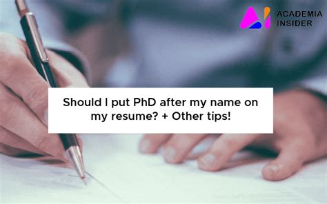 Should I put PhD after my name?