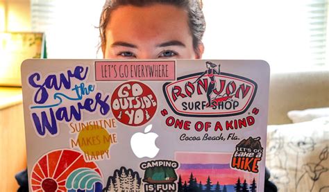 Should I put stickers on my laptop in college?