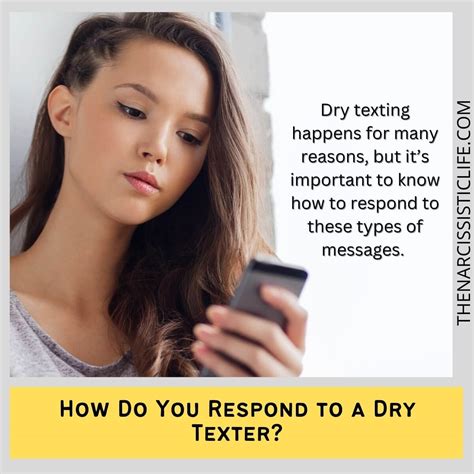 Should I respond to a dry text?