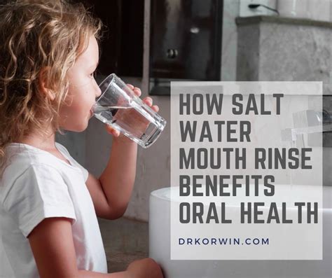 Should I rinse my mouth after salt water?