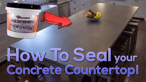 Should I seal my concrete countertops?