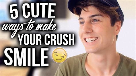 Should I smile at my crush?