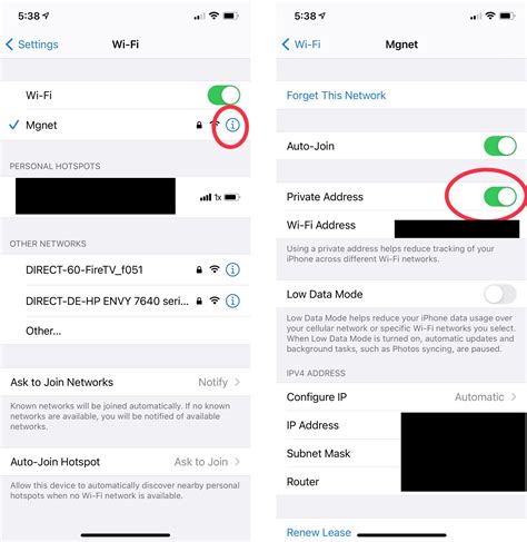 Should I turn off private Wi-Fi address at home?