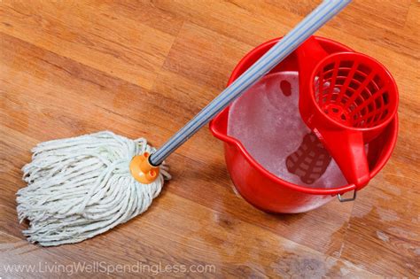 Should I use hot water to clean floors?