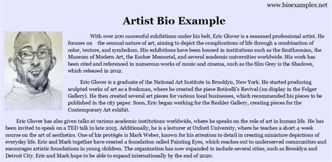 Should artist bio be in first person?
