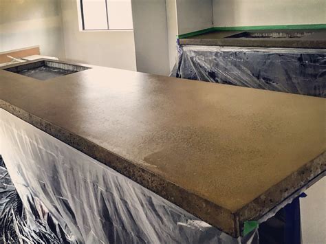 Should concrete countertops be polished?