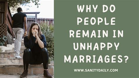 Should people stay in unhappy marriages?